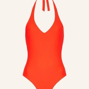 Fire + Ice Red Halter Swimsuit